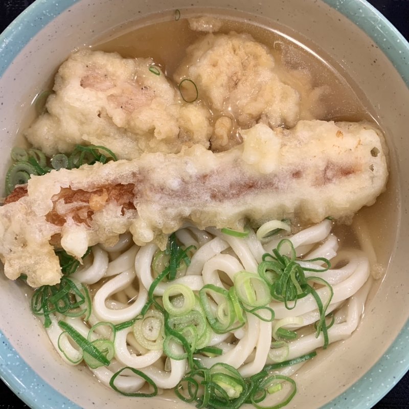 とり天ちくわ天かけ(おにやんま 日本橋店)