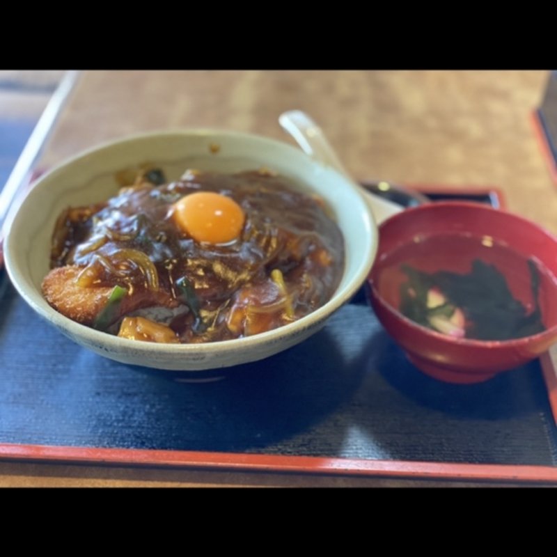 カツカレー丼(信濃庵)