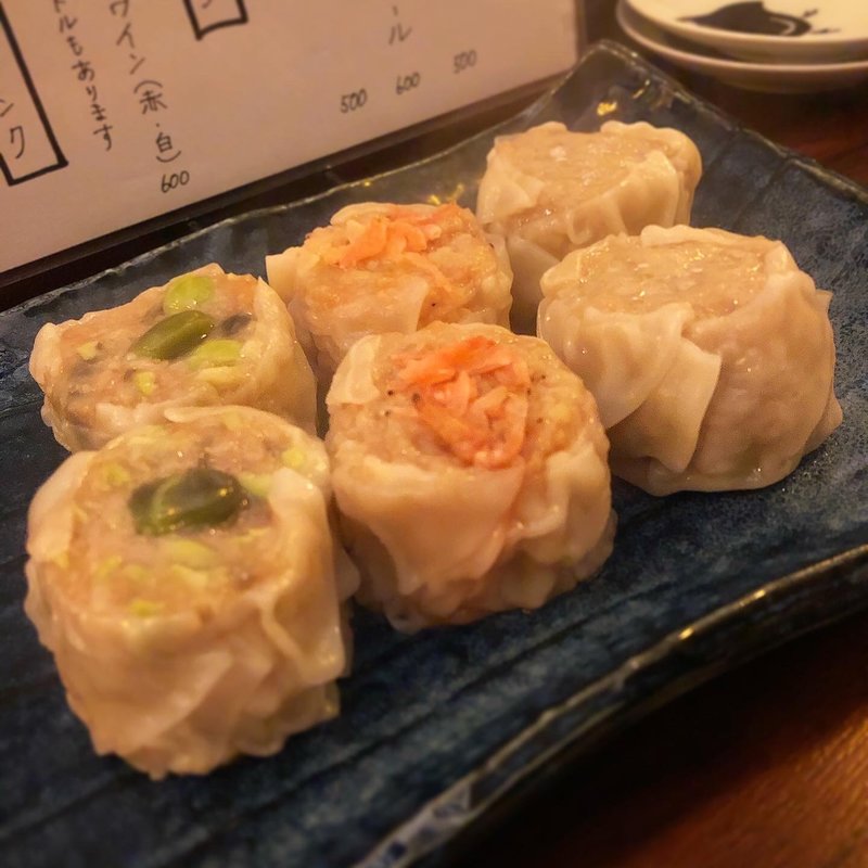 枝豆しゅうまいと海老しゅうまい(お酒としゅうまい クリンチ)