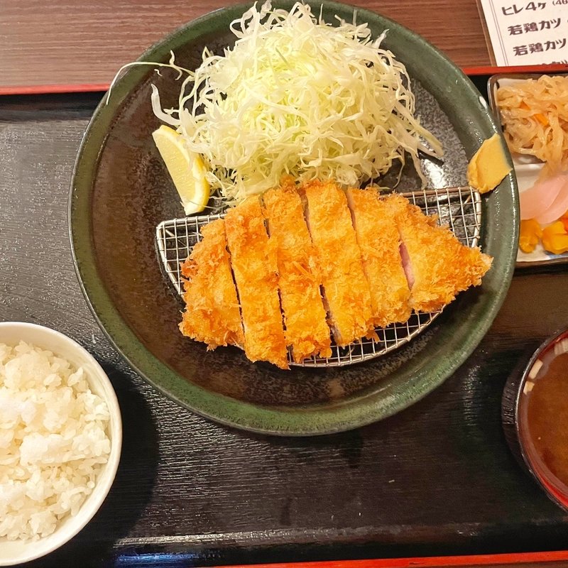 上州せせらぎポーク ロースカツ定食(トンカツ洋食酒房フライ)