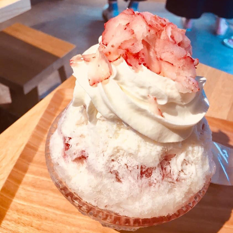 いちびこのかき氷 いちごミルク(いちびこ 太子堂店)