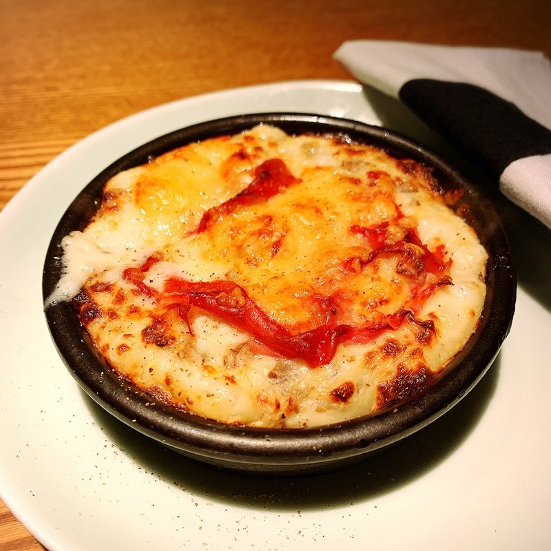 蕗のとうと生ハムのグラタン(高太郎 （こうたろう）)