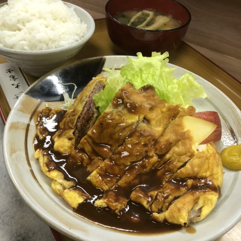 ヂクセリ定食(味のとんかつ 大富士)