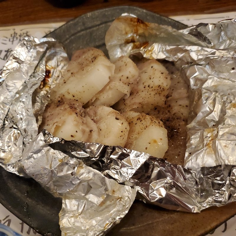 長芋と豚バラ肉のホイル焼き(とんかつ光助)