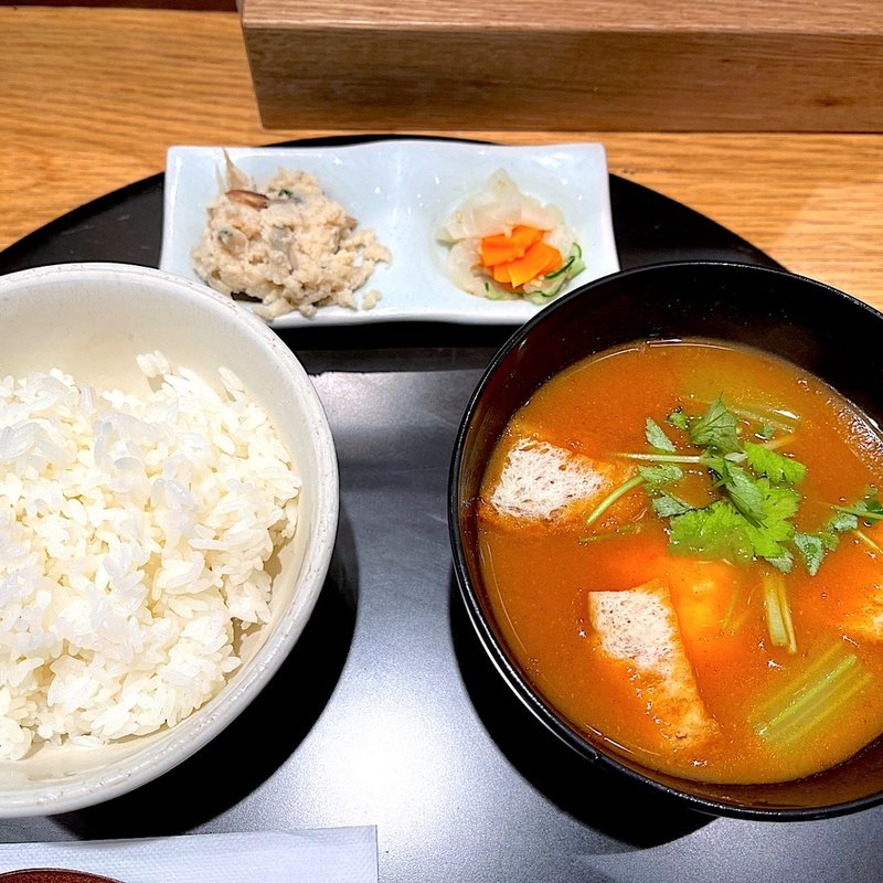 オマール海老の味噌汁(おだし東京 エキュート品川 サウス店)