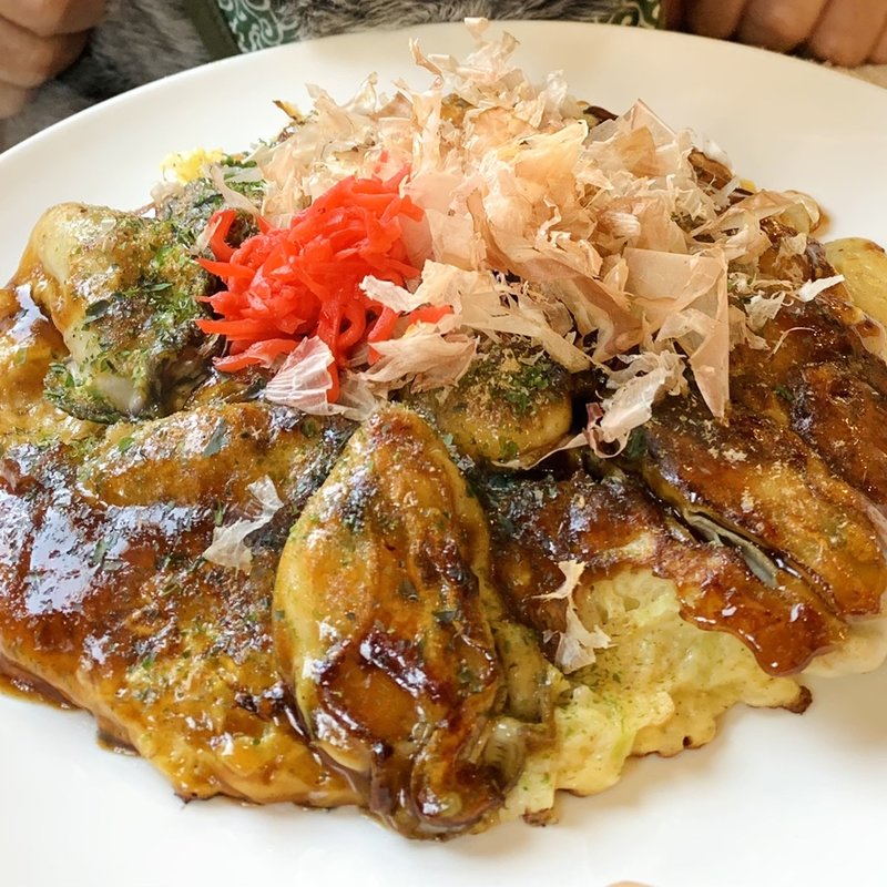 牡蠣のお好み焼き(海鮮問屋 城)