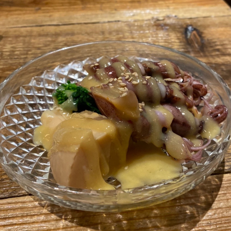 ホタルイカ酢みそ(串揚げとおでん　コムロテツヤ)