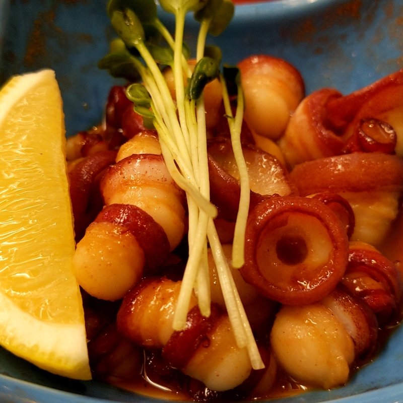 タコの吸盤バター醤油炒め(うまい鮨勘 石巻支店 （うまいすしかん）)