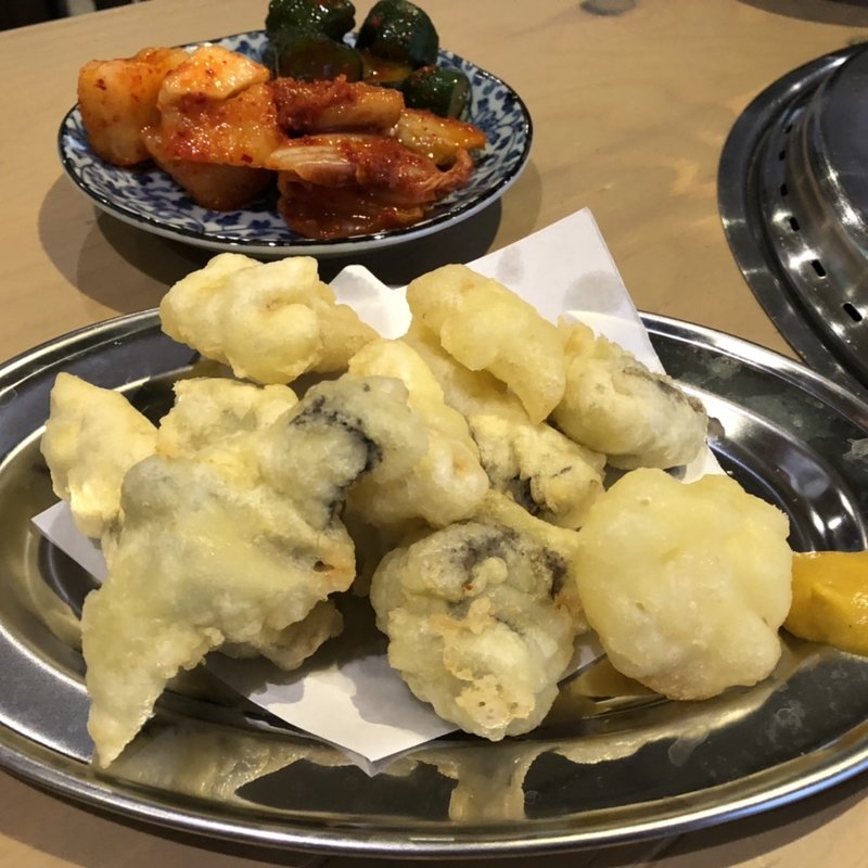  ホルモン天ぷら(大衆 焼き肉ホルモン 大松 芝田店)