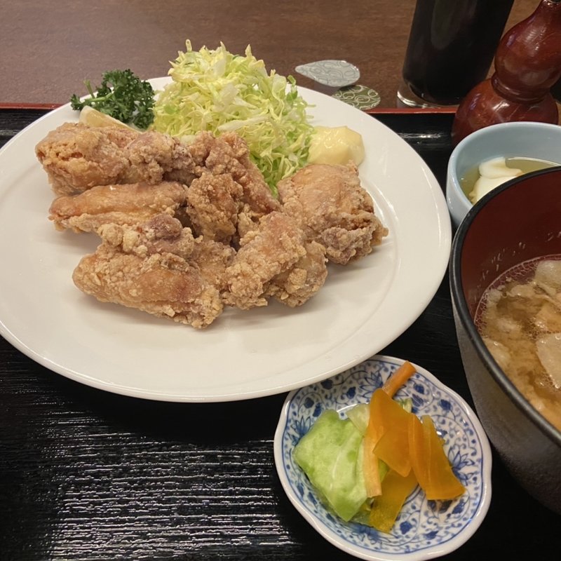 鶏唐揚げ御膳(Petit羅豚)
