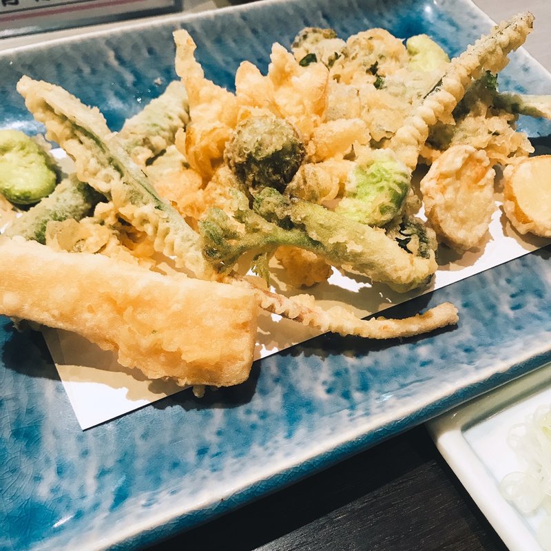 春野菜の天ぷら(三吉橋 小嶋屋)