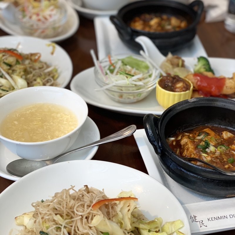 平日ランチ日替わり+焼きビーフン(健民ダイニング)