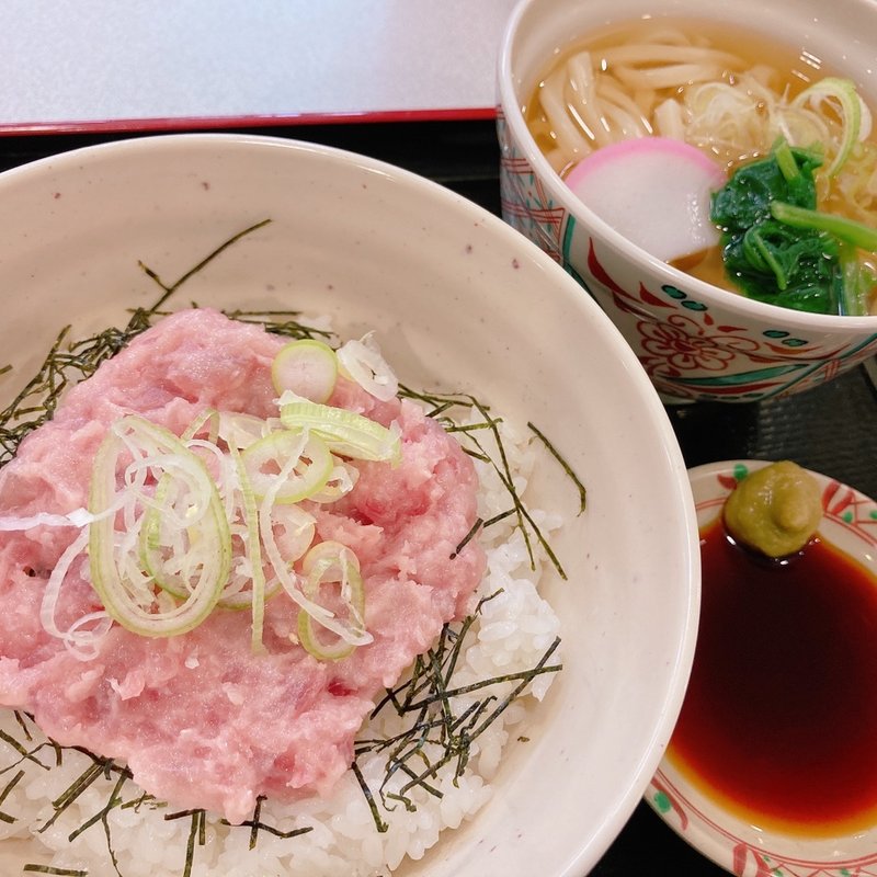 ネギトロ丼とミニうどんセット(讃岐どん太鼓 三和こどもの国FS店)