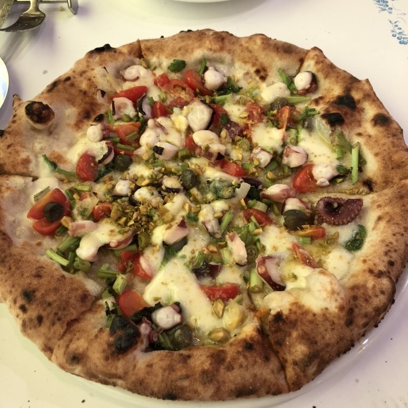 真ダコとせりとレモンのピッツァ(ピッツェリア・パドリーノ・デル・ショーザン （PIZZERIA PADRINO DEL SHOZAN）)