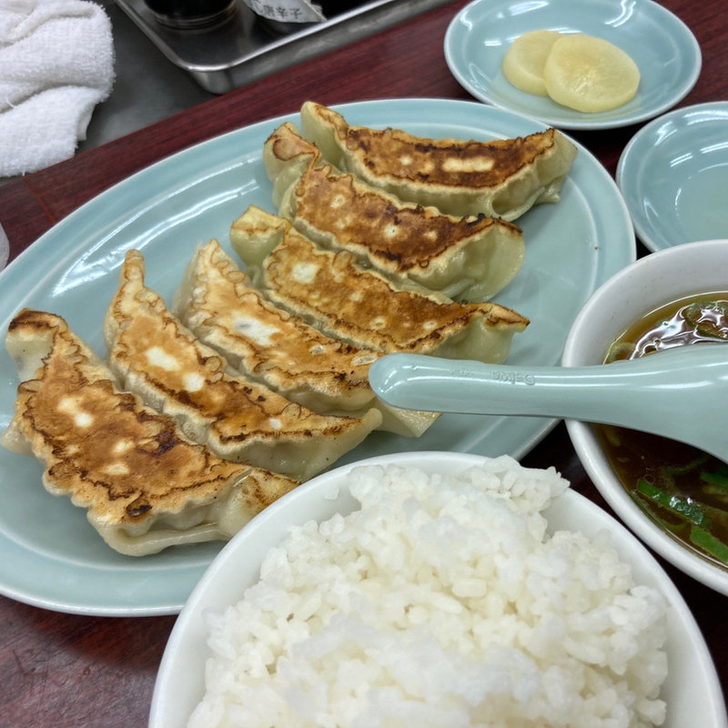 餃子ハーフ&ハーフ+小ライス(満北亭 桜街道店)