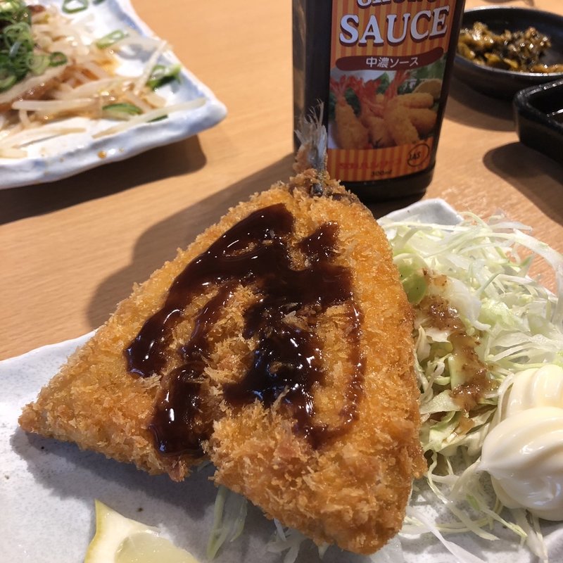 アジフライ(ラーメン酒場 やまごや)