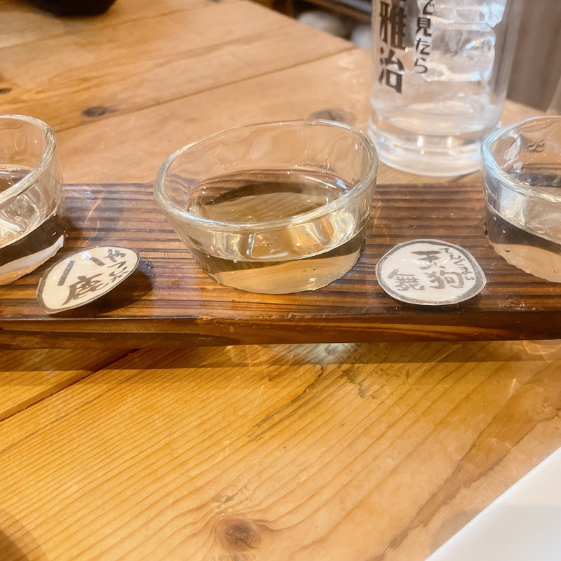 飲み比べ3種(曲ル角ニハ泡喰ライ)