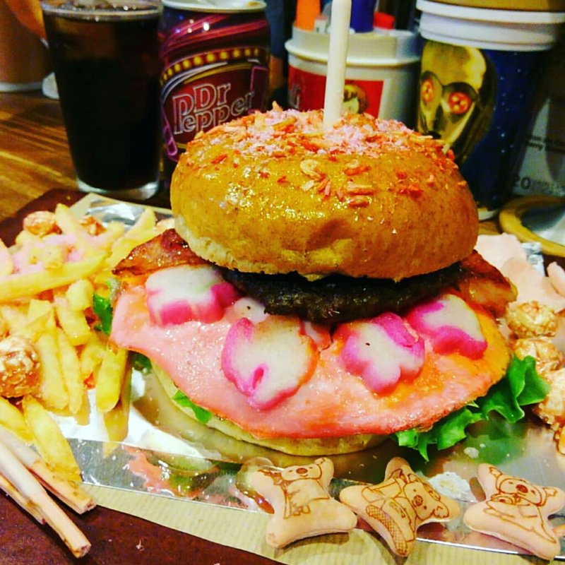 春のスペシャルお花見バーガープレート(PEDRO'S BURGER)