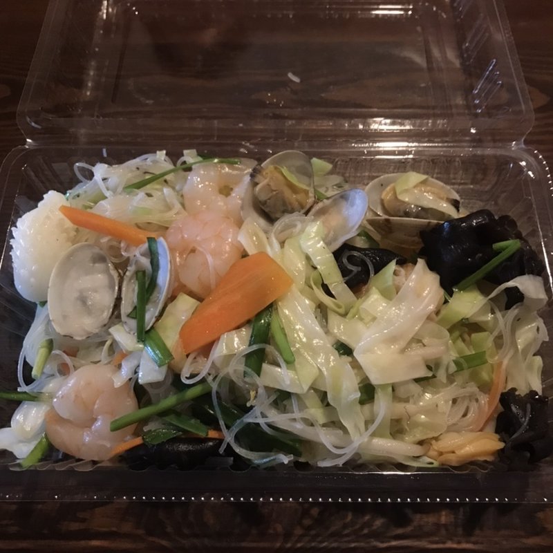 海鮮焼きビーフン(嘉楽飯店)