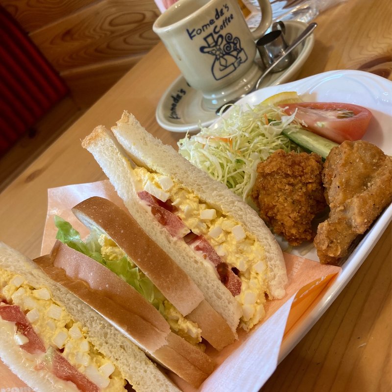 たまとまレタスサンド　コメチキつき(コメダ珈琲店 なぎさモール辻堂店)