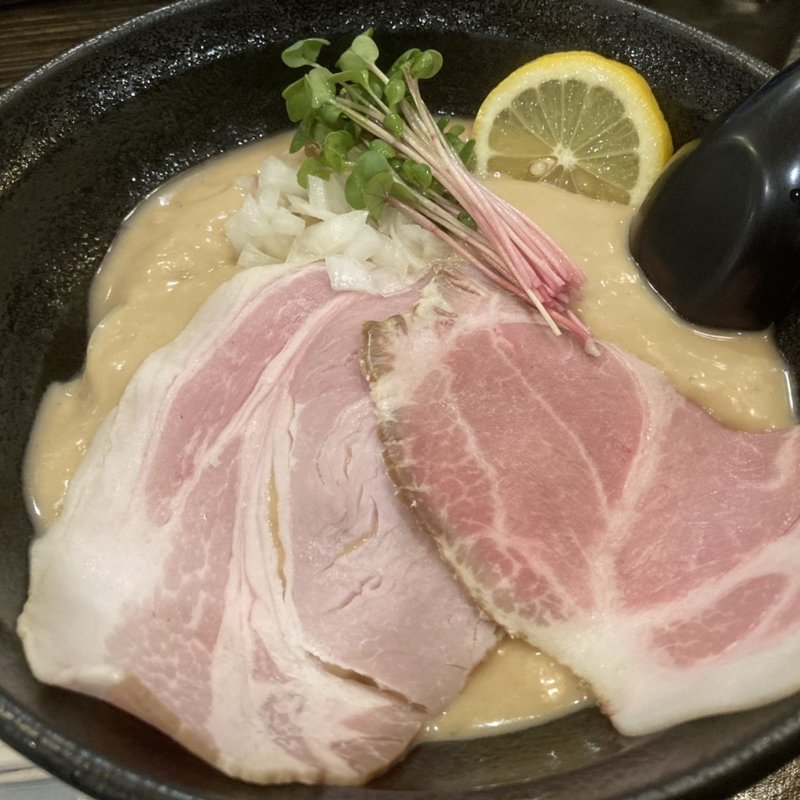 キンキの冷やし白湯そば(魚々麺 園)