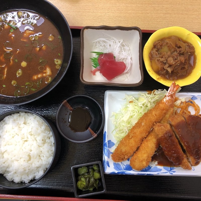 とんかつエビフライ定食(とんかつ一番 天下茶屋本店 )
