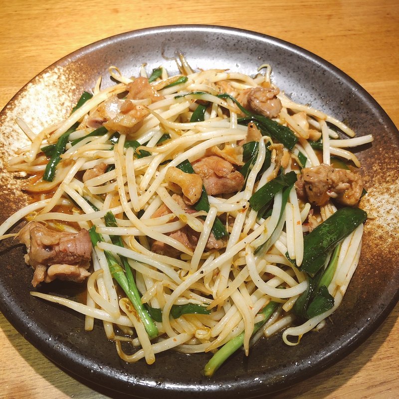 豚ホルモンのピリ辛味噌炒め(テング酒場 鶴見東口店)