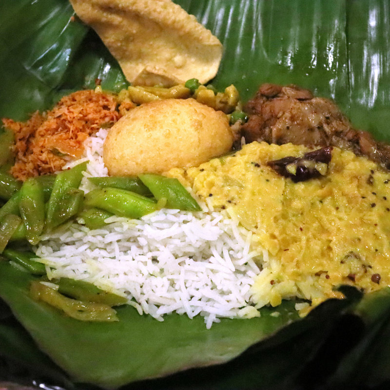 バナナリーフカレー(フロリダ亭)