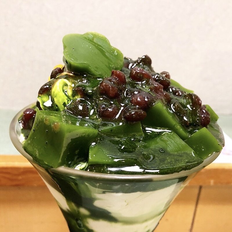 抹茶小豆パフェ(梅香堂 （ばいこうどう）)