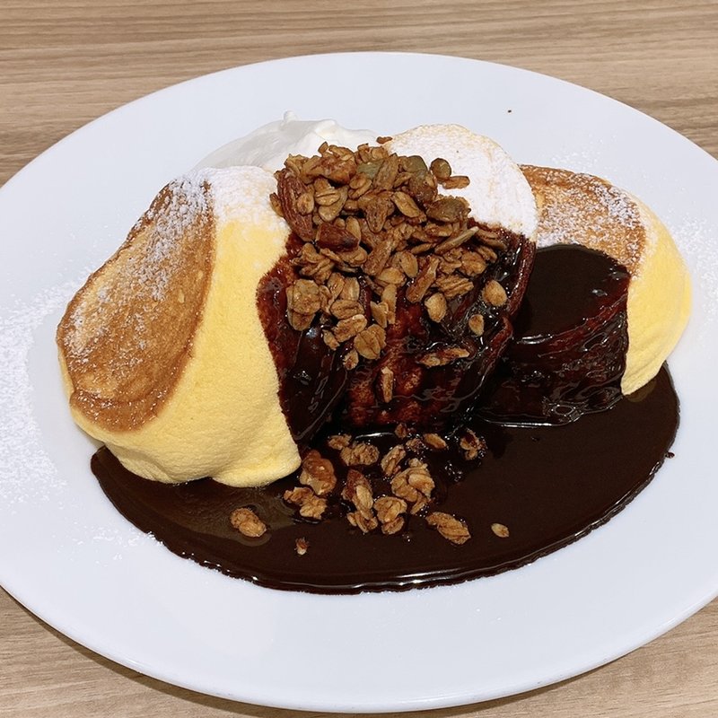 チョコレートパンケーキ(幸せのパンケーキ　町田店)