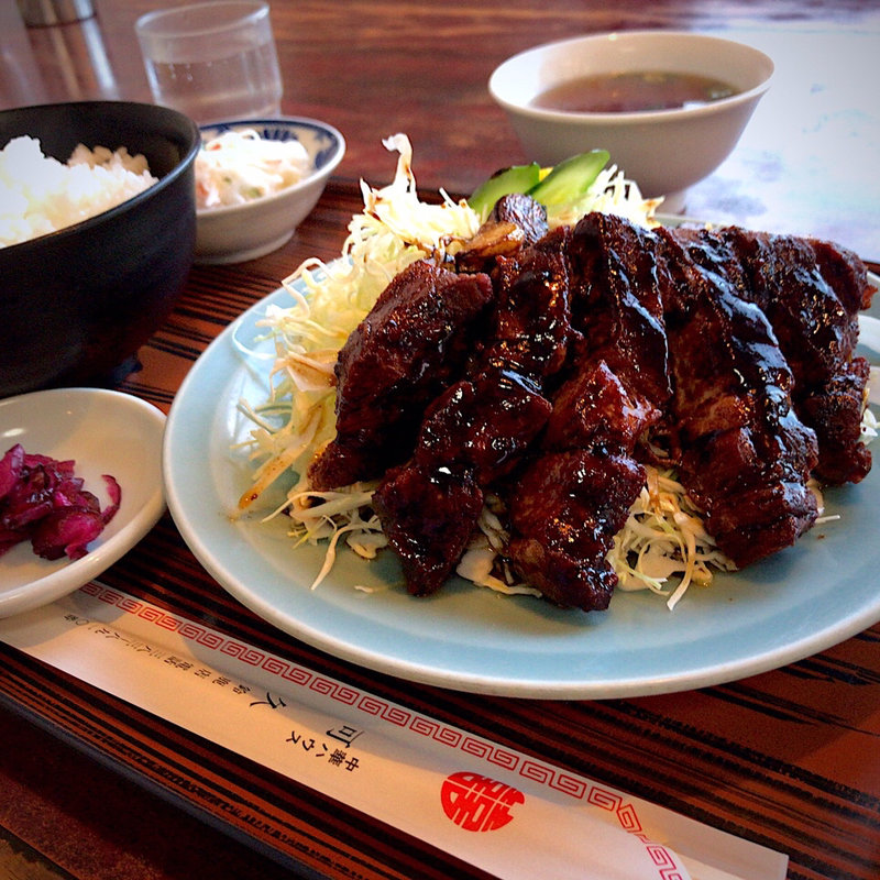 とんてき定食(中華ハウス可久 )