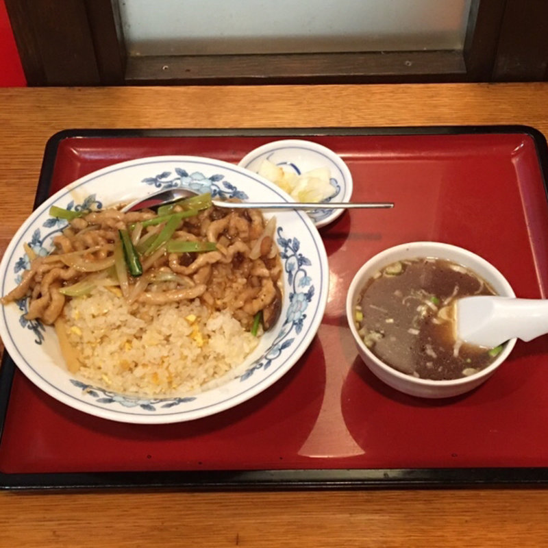 肉あんかけチャーハン(廬山)