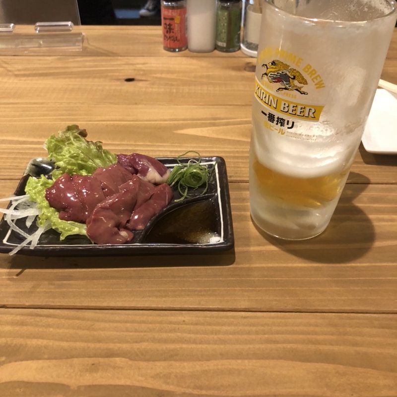 肝刺し(鶏屋　姫路製作所)