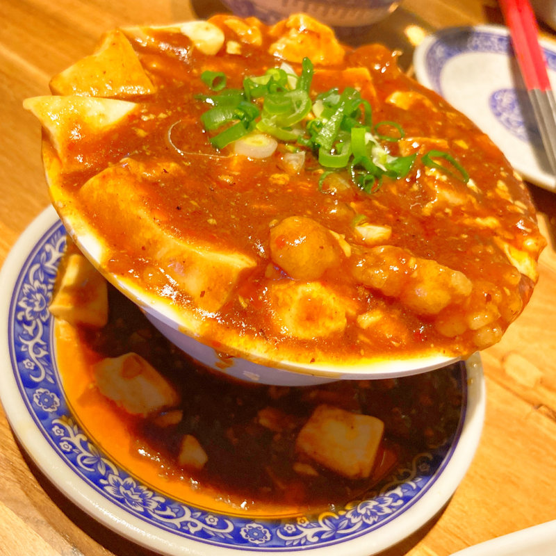こぼれホルモン麻婆豆腐(台北餃子 次次)