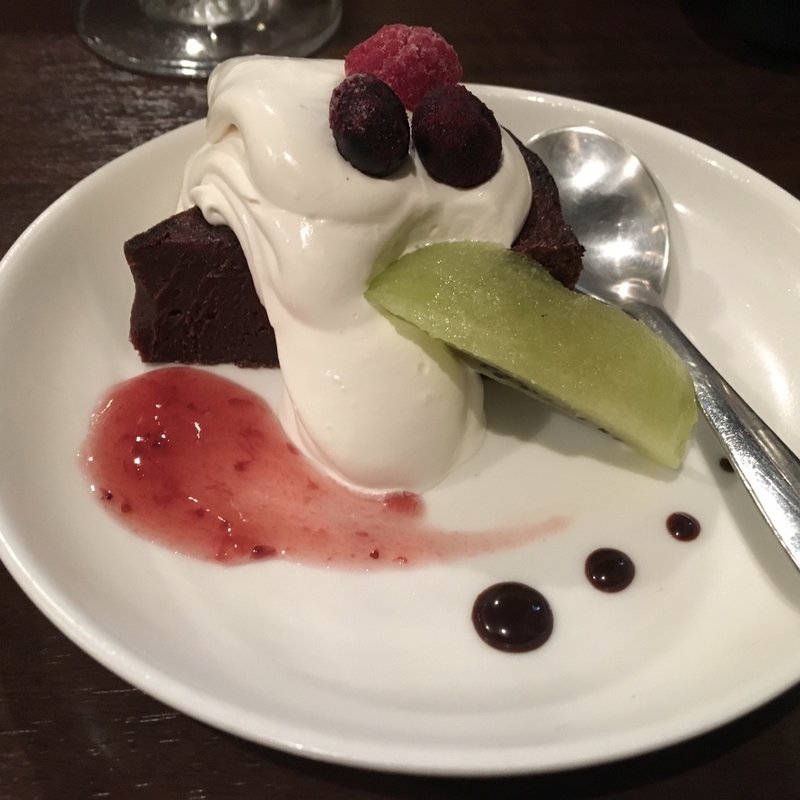 チョコレートケーキ(屋台ビストロ Zen-shin)