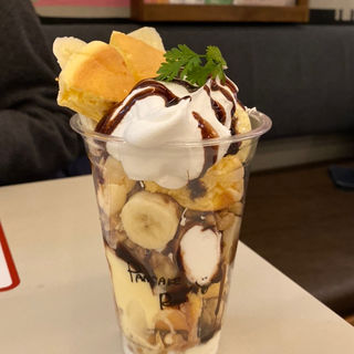 チョコレート&バナナパフェ(PANCAKE ROOM 京都タワーサンド店)