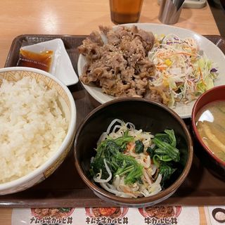 牛カルビ定食肉1.5倍(すき家 宇都宮インターパーク店  )