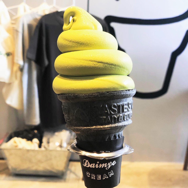 抹茶ソフトクリーム(大名ソフトクリーム 自由が丘店)