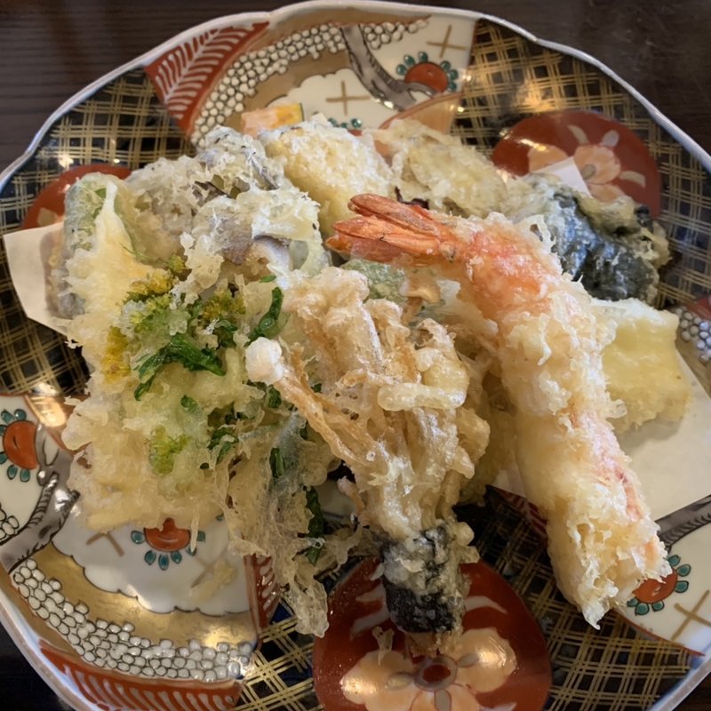 天ぷら盛り合わせ(茶房 古久)