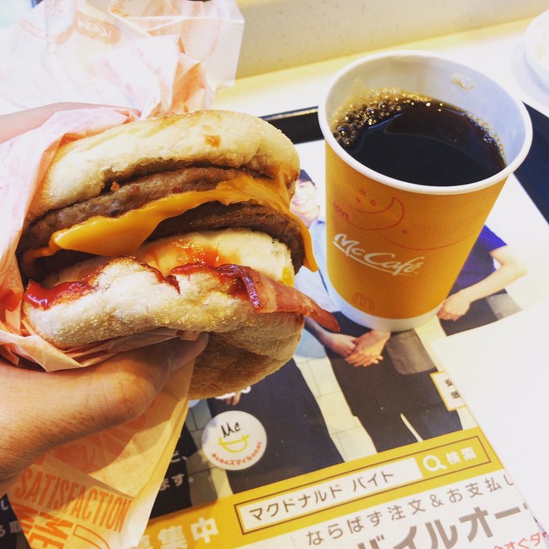 メガマフィン(マクドナルド 西日暮里駅前店)