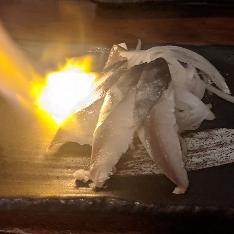 炙り〆サバ(梅田日本酒ニューエビス)