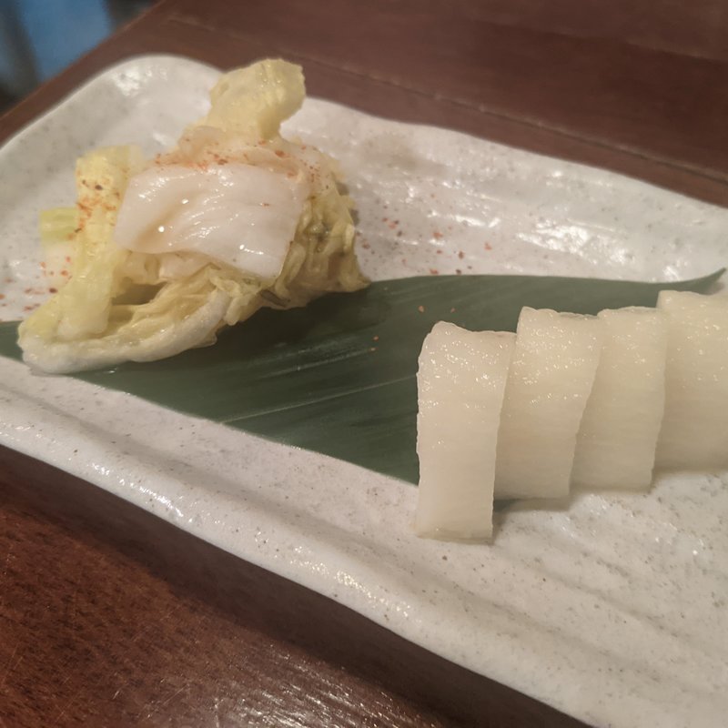 自家製漬物2種盛り(梅田日本酒ニューエビス)