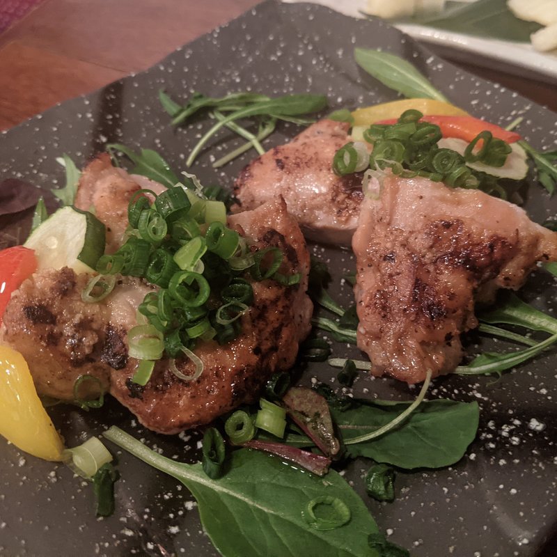 奥丹波鶏の塩こうじ焼き(梅田日本酒ニューエビス)