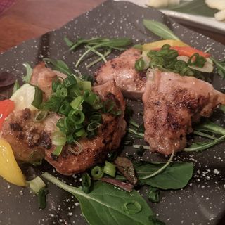 奥丹波鶏の塩こうじ焼き(梅田日本酒ニューエビス)