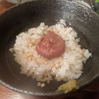 梅出汁茶漬け(梅田日本酒ニューエビス)