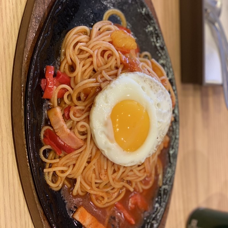 鉄板ナポリタン(ステーキ ハンバーグ＆サラダバー けん イオンモール大和店)