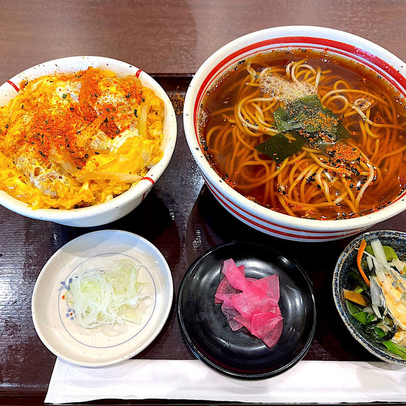 ミニヒレカツ丼セット(そば元本舗 グランテラス筑西店)