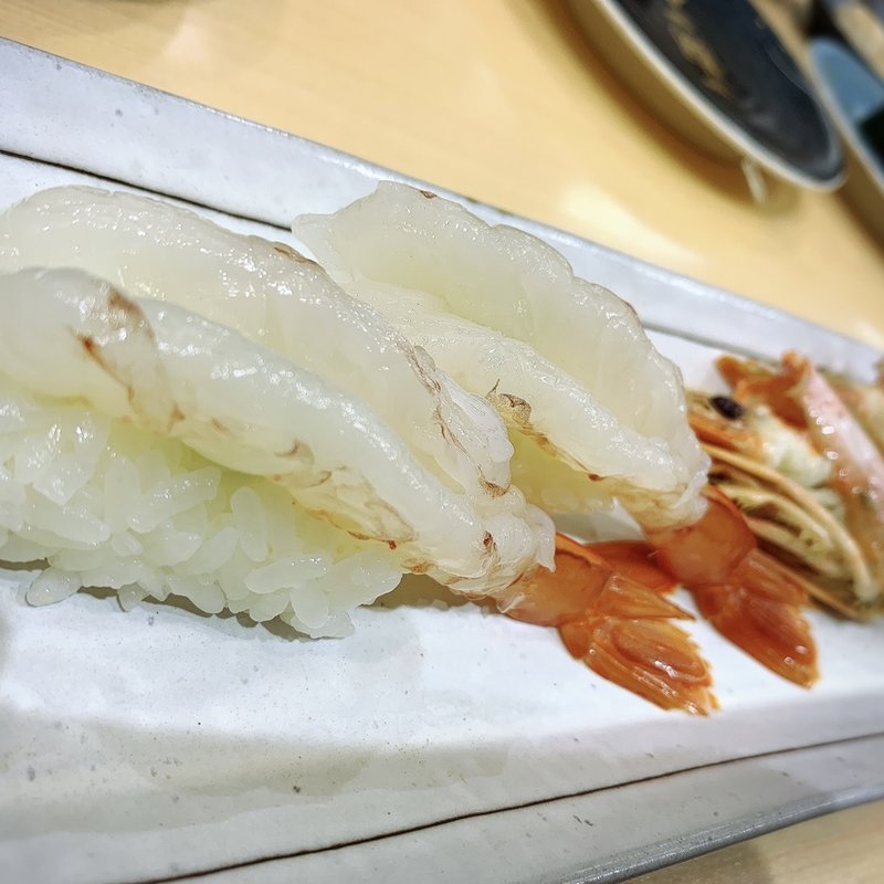 特大赤えび(大河すし)