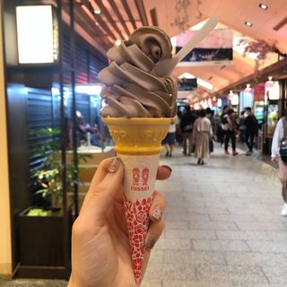 ハラルソフトクリーム　チョコ(マリオンクレープ ソラマチ店 )