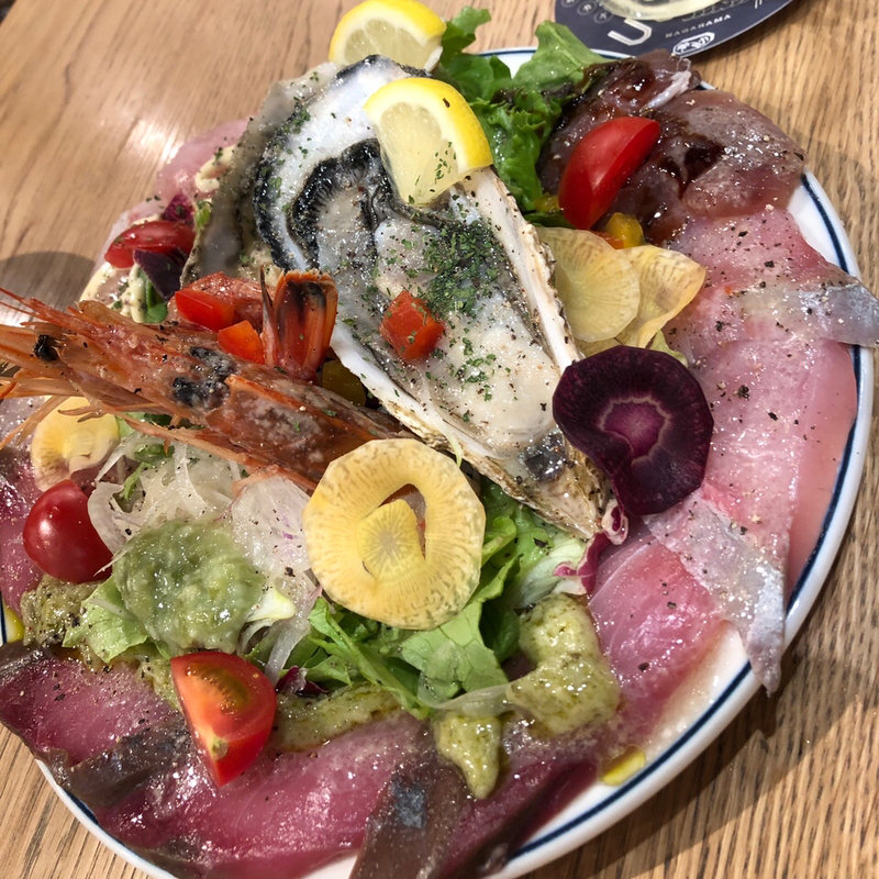 カルパッチョ盛り合わせ(福岡鮮魚卸直営店　ビストロ酒場　ウオスケ)